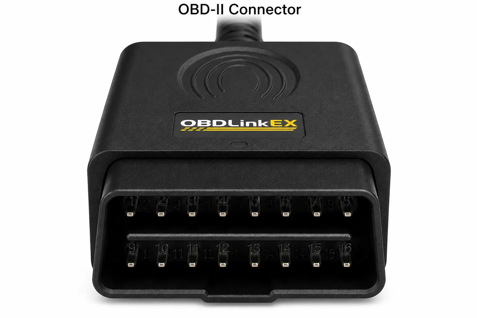 3 × 16 AWG OBD Adapter controls and screen